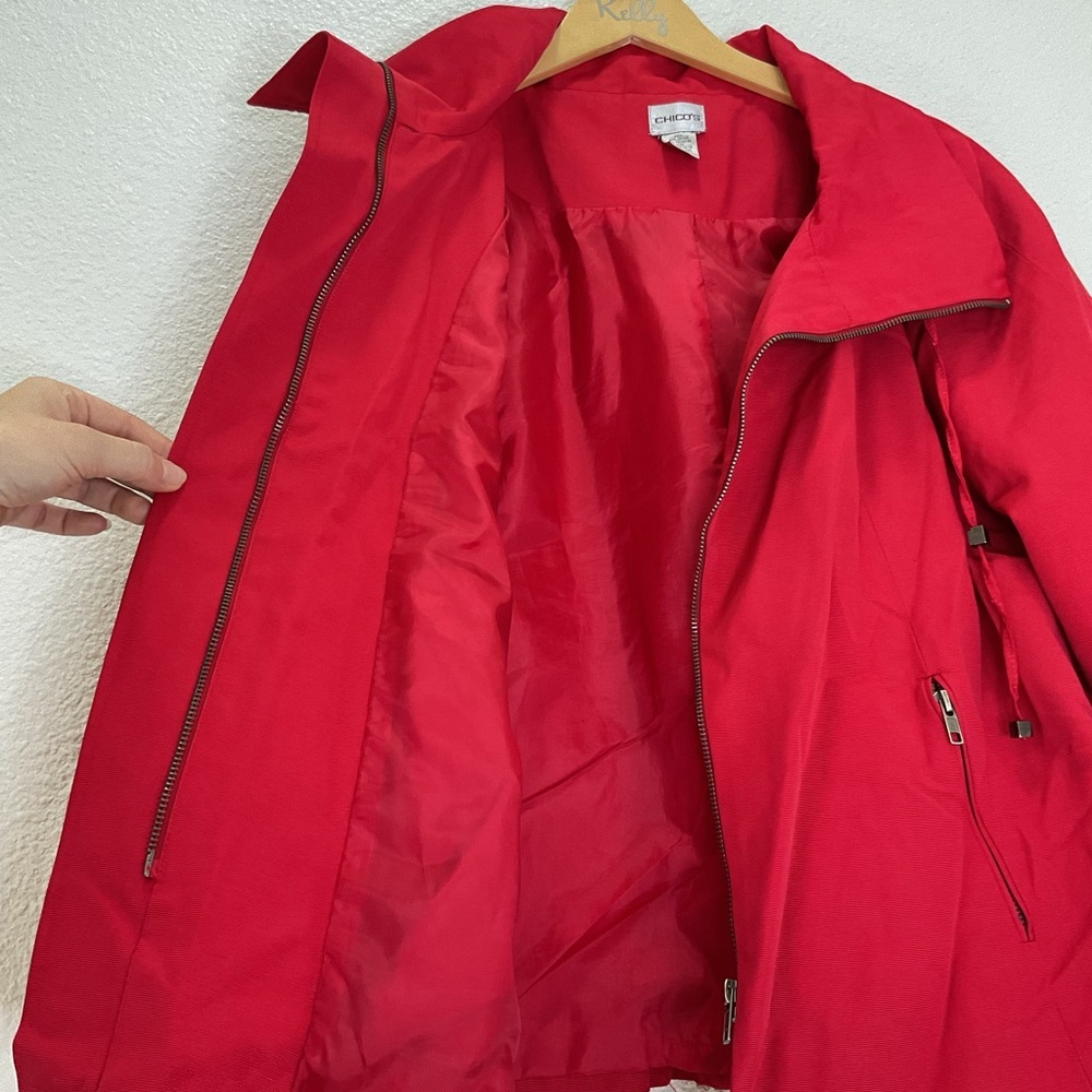 Chico’s Red Jacket - Picture 3 of 5